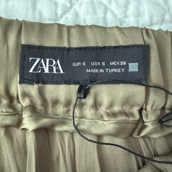 Zara Asymmetrical Khaki Skirt - Picture 6 of 6